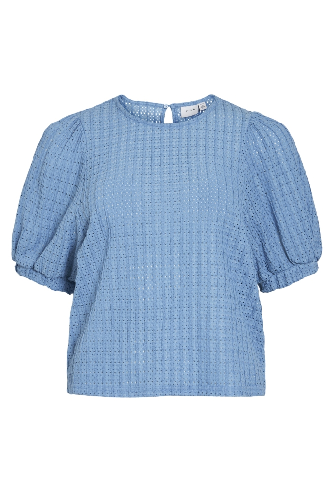 VIMINERA O-NECK 2/4 TOP/TES 14106721 BLISSFUL BLUE